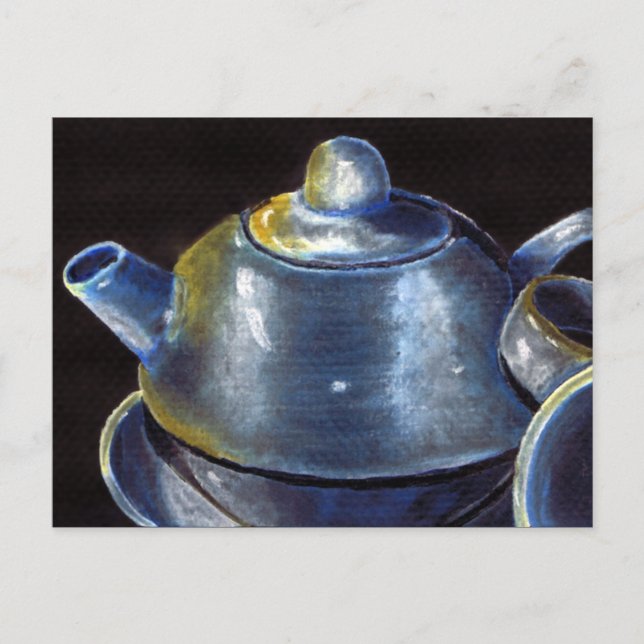 Carte postale à thé bleu (Lori Corbett) (Devant)