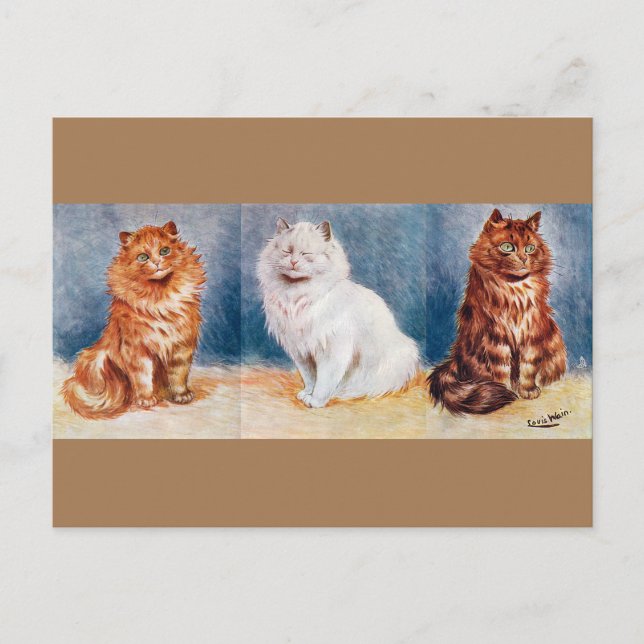 Carte Postale À The Cat Show, Louis Wain (Devant)