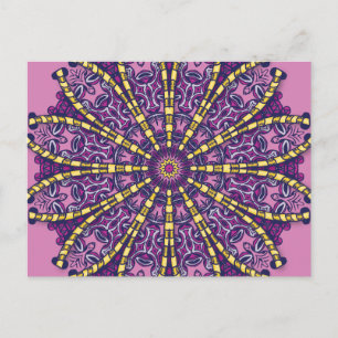 Carte Postale A travers le trou - Mandala -