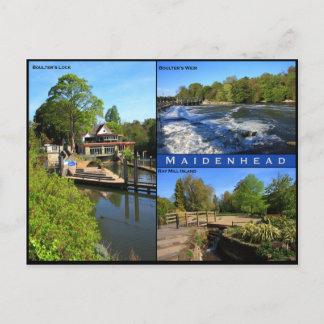 Carte postale à trois vues de Maidenhead