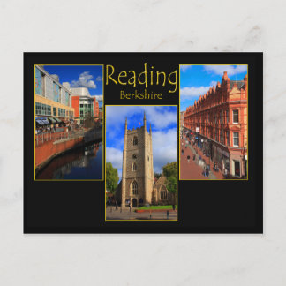 Carte postale à trois vues de Reading, Berkshire A