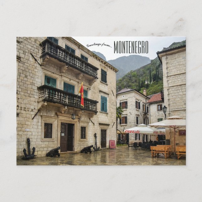 Carte Postale A View of Kotor Montenegro Postcard (Devant)