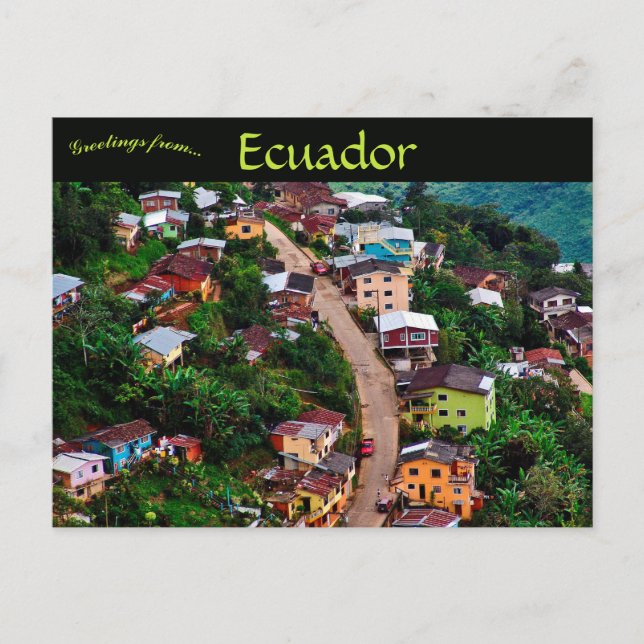Carte Postale A View of Zaruma Ecuador (Devant)