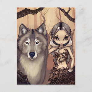 Carte postale "A Wolfish Friend"