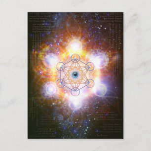 Carte Postale "Aad Guray Nameh" - Mantra protecteur - Merkaba