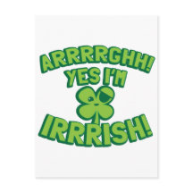 AARGHH OUI, je suis IRLANDAIS avec un SHAMROCK pir