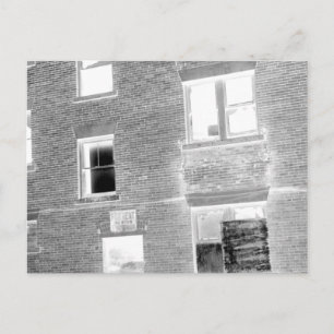 Carte Postale Abandoned Apartment For Rent - negative