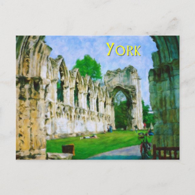 Carte Postale Abbaye de York (Devant)
