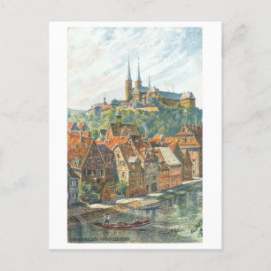 Carte Postale Abbaye vintage de Michaelsberg, Bamberg, Allemagne
