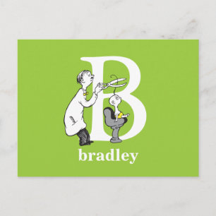 Carte Postale ABC du Dr Seuss : Lettre B - Blanc   Ajouter Votre
