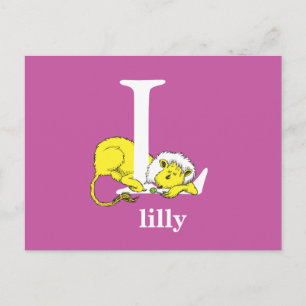 Carte Postale ABC du Dr Seuss : Lettre L - Blanc Ajouter Votre