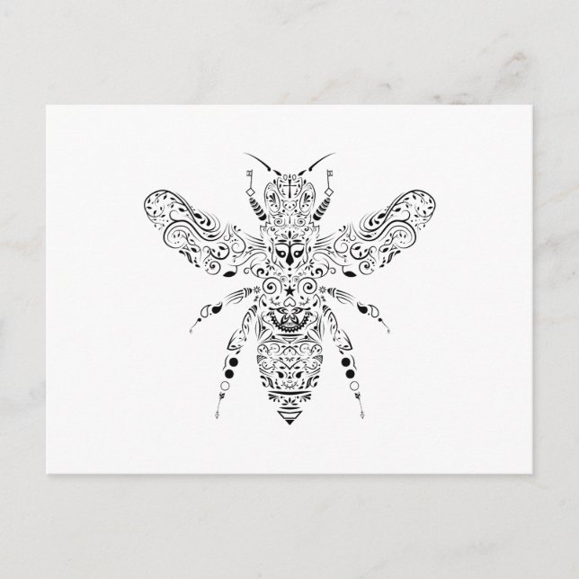 Carte Postale abeille (Devant)