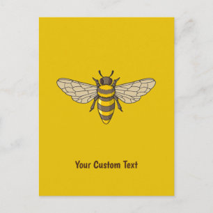 Carte postale abeille