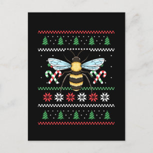 Carte Postale Abeille Abeille Noël laid