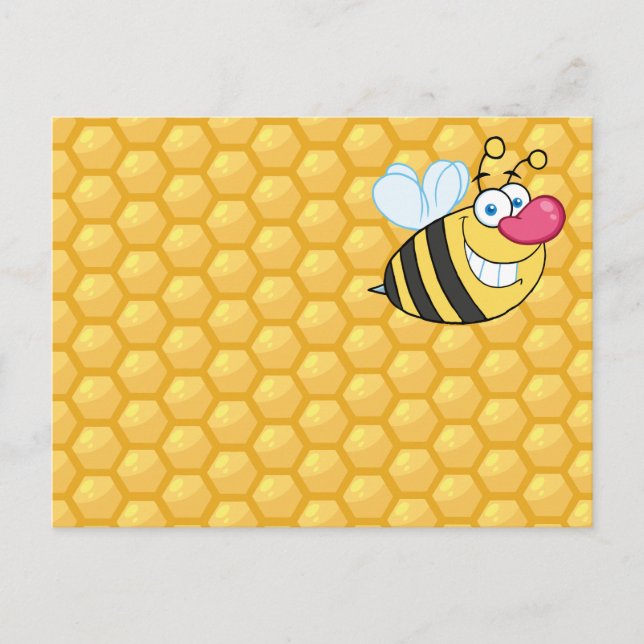 Carte Postale Abeille de miel (Devant)