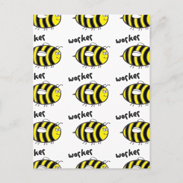 Carte Postale Abeille du travailleur (Devant)