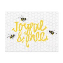 Abeilles jolies et libres