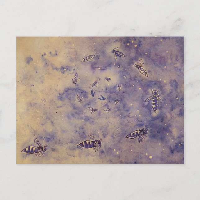 Carte postale Abeilles spatiales (Devant)