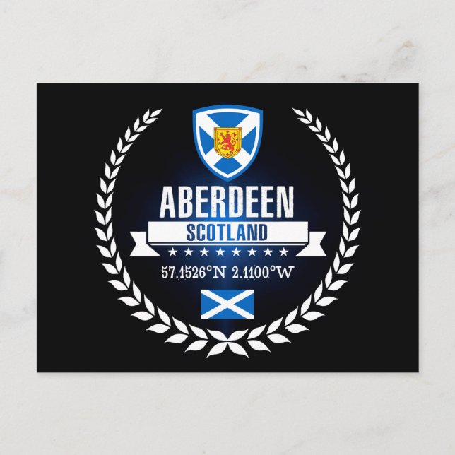 Carte Postale Aberdeen (Devant)