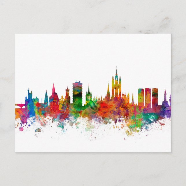 Carte Postale Aberdeen Scotland Skyline (Devant)