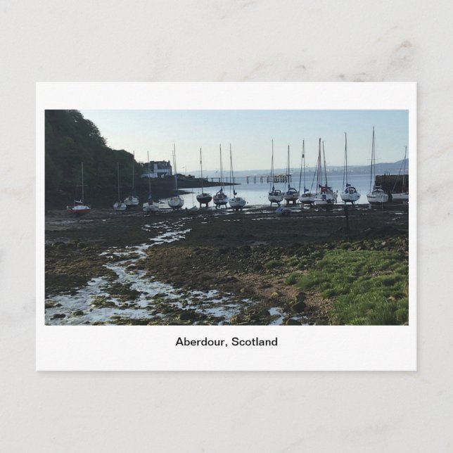Carte Postale Aberdour Harbour à Dawn (Devant)