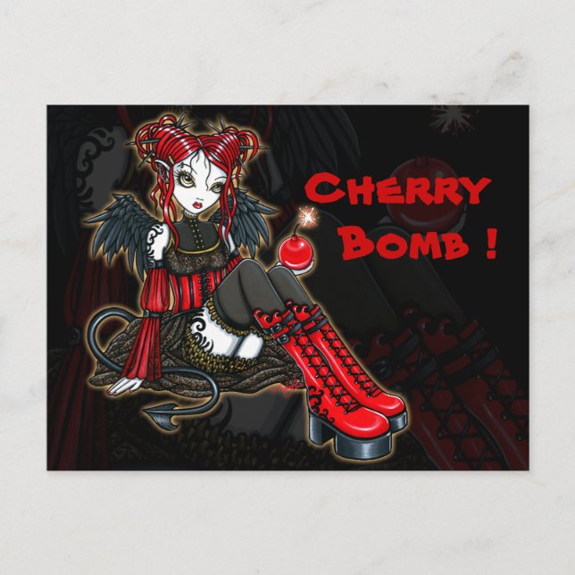 Carte postale "Abigail" Gothique Fairy Cherrybombe (Devant)