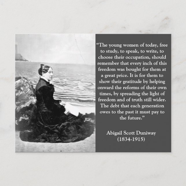 Carte Postale Abigail Scott Duniway Suffrage Dirigeant de l'Oreg (Devant)
