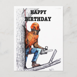 Carte Postale Aboriste Arbre chirurgien Anniversaire cadeau prés
