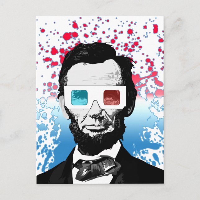 Carte Postale Abraham Lincoln - 3D (Devant)