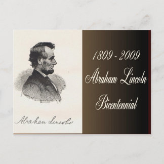 Carte Postale Abraham Lincoln Bicentennial