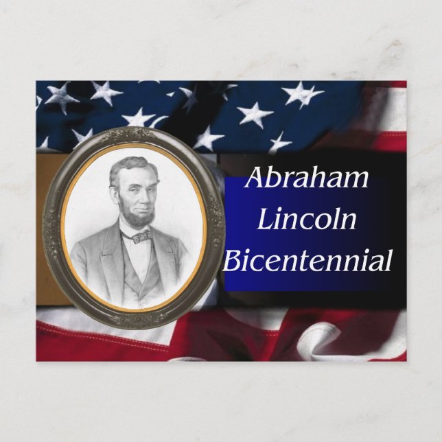Carte Postale Abraham Lincoln Bicentennial (Devant)