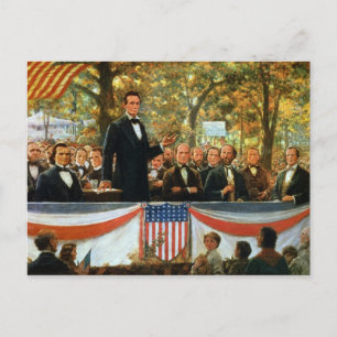 Carte Postale Abraham Lincoln et Stephen A. Douglas