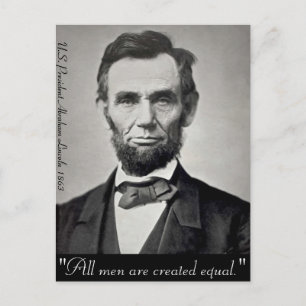 Carte Postale Abraham Lincoln Gettysburg Portrait