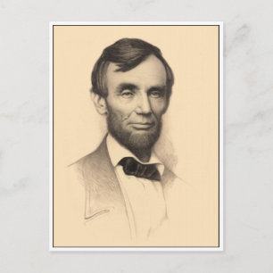 Carte Postale Abraham Lincoln Portrait