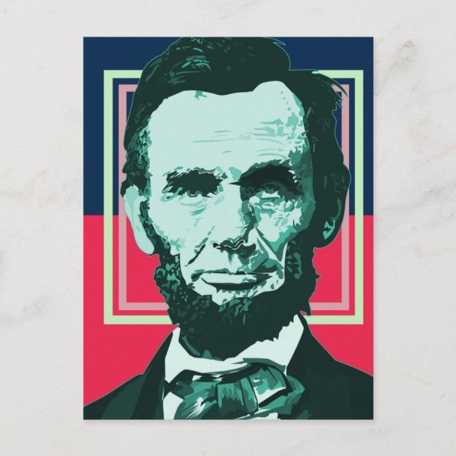 Carte Postale Abraham Lincoln - Retro (Devant)
