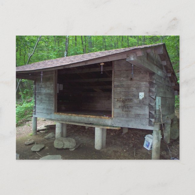 Carte Postale Abri Telephone Pioneers sur le sentier des Appalac (Devant)