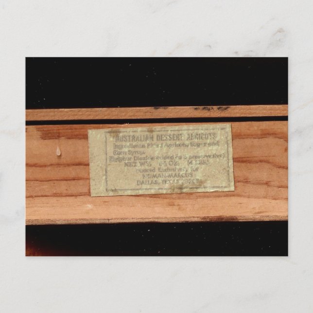 Carte Postale abricot australien (Devant)