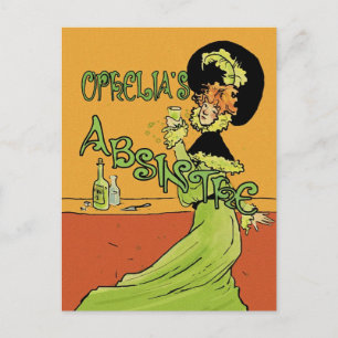 Carte Postale Absinthe 1890s Style