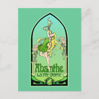 Carte Postale Absinthe Art Nouveau