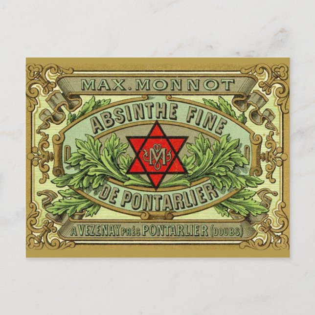 Carte postale Absinthe Monnot (Devant)