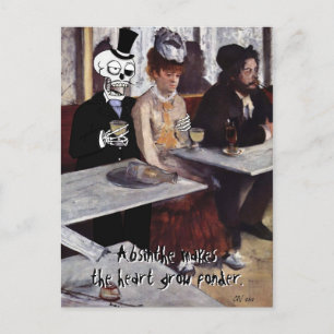 Carte Postale 'Absinthe (Rend le coeur en croissan