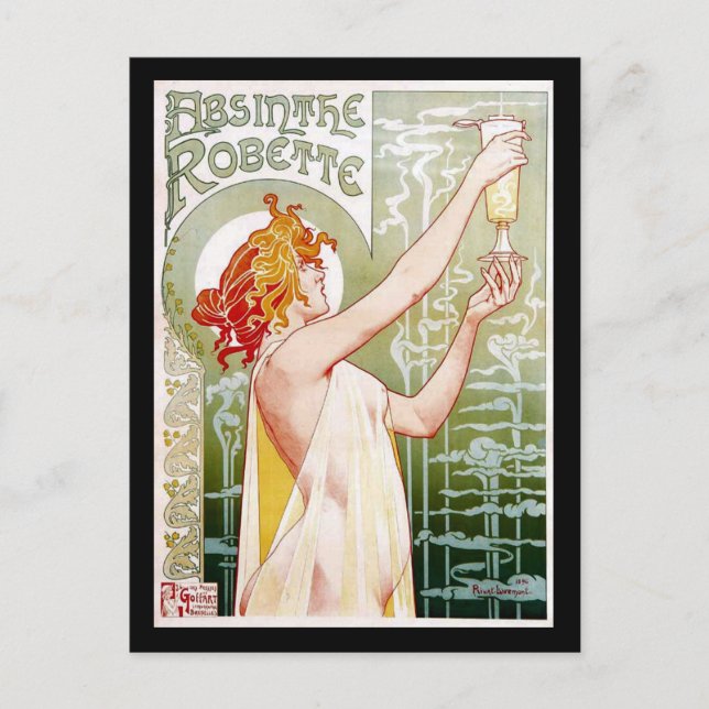 Carte Postale Absinthe Robette (Devant)