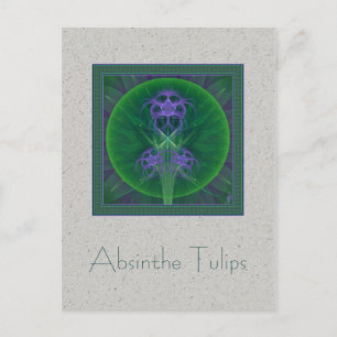 Carte Postale Absinthe Tulips Mandala