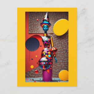 Carte Postale Abstraction de l'Astro-Sorcière