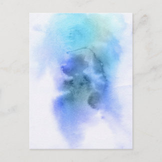 Carte Postale Abstrait aquarelle peinte à la main arrière - plan