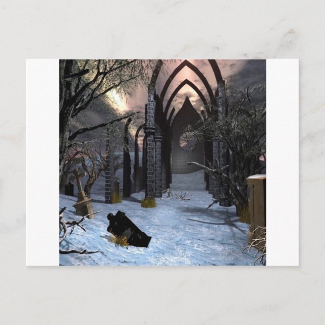 Carte Postale Abstrait City Dark Arts (Devant)