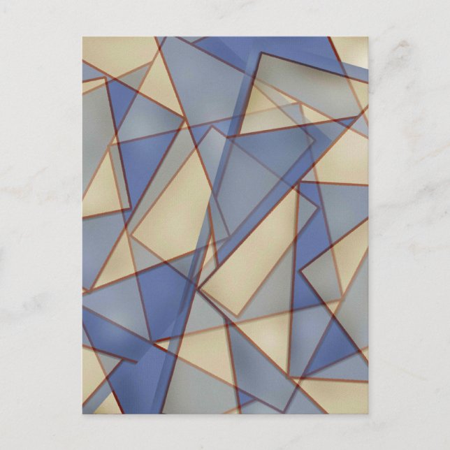 Carte Postale Abstrait En Blues (Devant)