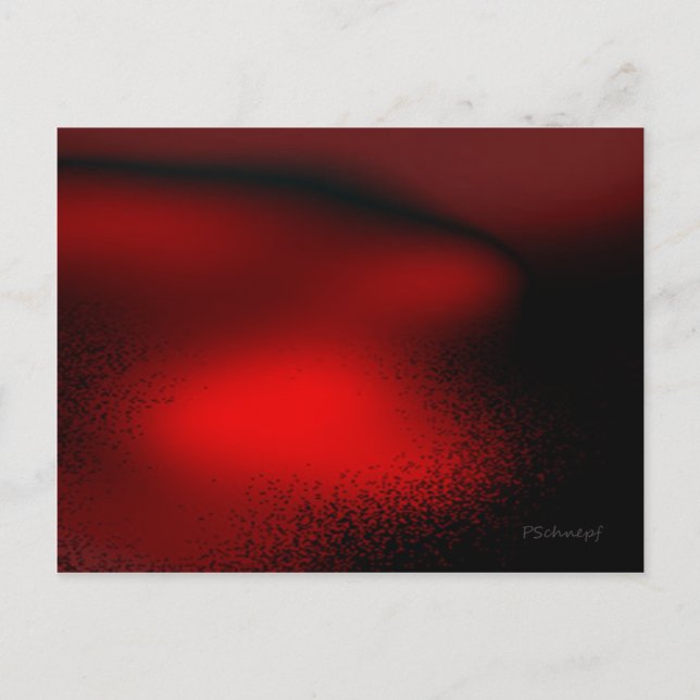 Carte Postale Abstrait en rouge (Devant)