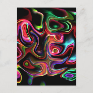 Carte Postale Abstrait Funky 90