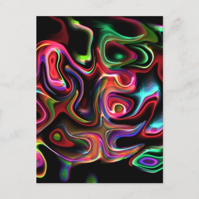 Carte Postale Abstrait Funky 90 (Devant)